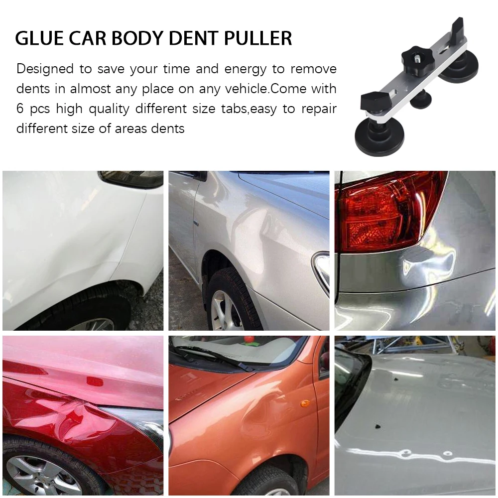 Auto Car Body Dent Pit Repair Tool Kit Remover Bridge Glue Puller Lifter with 6pcs Glue Tabs Panel Paintless Mini Small Tools
Auto Car Body Dent Pit Repair Tool Kit Remover Bridge Glue Puller Lifter with 6pcs Glue Tabs Panel Paintless Mini Small Tools