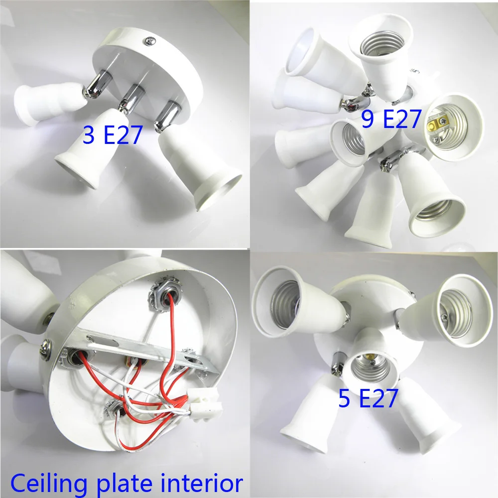 Ceiling light drop light E27 lamp base rotating 3/5/9 E27 Lamp Holder Converter 360 Degrees Flexible Rotation lamp holder
Ceiling light drop light E27 lamp base rotating 3/5/9 E27 Lamp Holder Converter 360 Degrees Flexible Rotation lamp holder