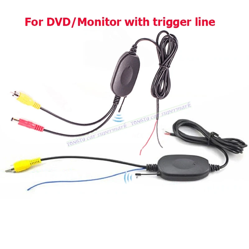 Car Rear View Camera 2.4GHZ Wireless RCA Video Transmitter Receiver Kit for Car DVD Monitor With Trigger line / GPS Navigation
Car Rear View Camera 2.4GHZ Wireless RCA Video Transmitter Receiver Kit for Car DVD Monitor With Trigger line / GPS Navigation