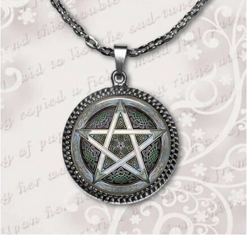 2017 New Personality Pentagram Wicca Pendant Necklace Occult Charm Zinc Alloy Glass Photo Jewelry Silver Pendants Necklaces HZ1
2017 New Personality Pentagram Wicca Pendant Necklace Occult Charm Zinc Alloy Glass Photo Jewelry Silver Pendants Necklaces HZ1