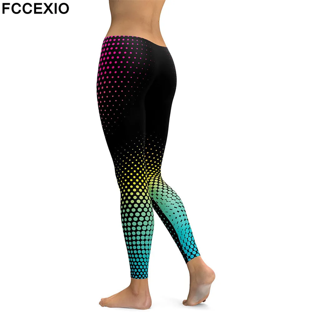 FCCEXIO New Workout Leggings High Waist Fitness Legging Wave Point 3D Printed Leggins Female Leg Pants Sexy Women Slim Leggings
FCCEXIO New Workout Leggings High Waist Fitness Legging Wave Point 3D Printed Leggins Female Leg Pants Sexy Women Slim Leggings