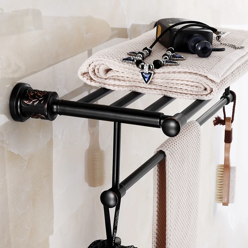AUSWIND Antique Carved Brass Black Oil Bronze Towel Rack with Towel Bar Mounting Bathroom Lavatory WE4
AUSWIND Antique Carved Brass Black Oil Bronze Towel Rack with Towel Bar Mounting Bathroom Lavatory WE4
