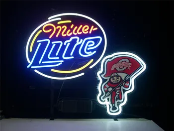 NEON SIGN For OHIO STATE BUCKEYES BRUTUS MILLER LITE Signboard REAL GLASS BEER BAR PUB display outdoor Light Signs 17*14"
NEON SIGN For OHIO STATE BUCKEYES BRUTUS MILLER LITE Signboard REAL GLASS BEER BAR PUB display outdoor Light Signs 17*14"