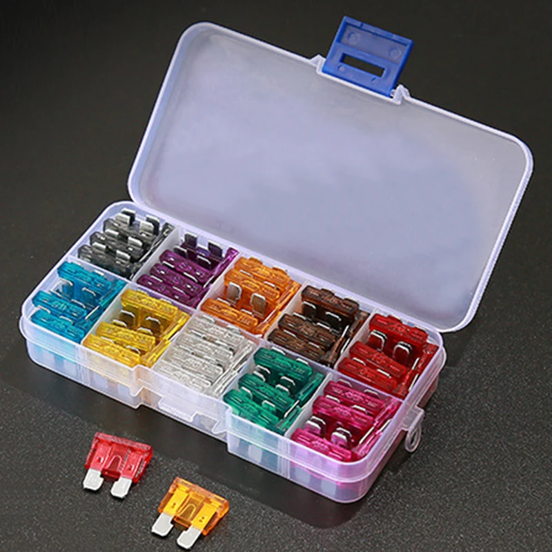 100pcs/lot Car Truck Small Size MINI Blade Fuses 2A 3A 5A 7.5A 10A 15A 20A 25A 30A 35AMP Plastic Box Assortment with Clip
100pcs/lot Car Truck Small Size MINI Blade Fuses 2A 3A 5A 7.5A 10A 15A 20A 25A 30A 35AMP Plastic Box Assortment with Clip