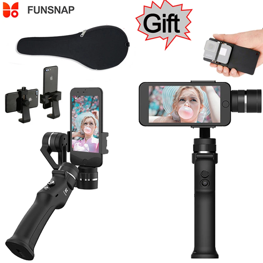 Funsnap Capture 3-axis Phone Handle Gimbal Stabilizer steadicam for Smartphone iPhone X 8 VS Zhiyun Smooth 4 Feiyu Vimble 2
Funsnap Capture 3-axis Phone Handle Gimbal Stabilizer steadicam for Smartphone iPhone X 8 VS Zhiyun Smooth 4 Feiyu Vimble 2