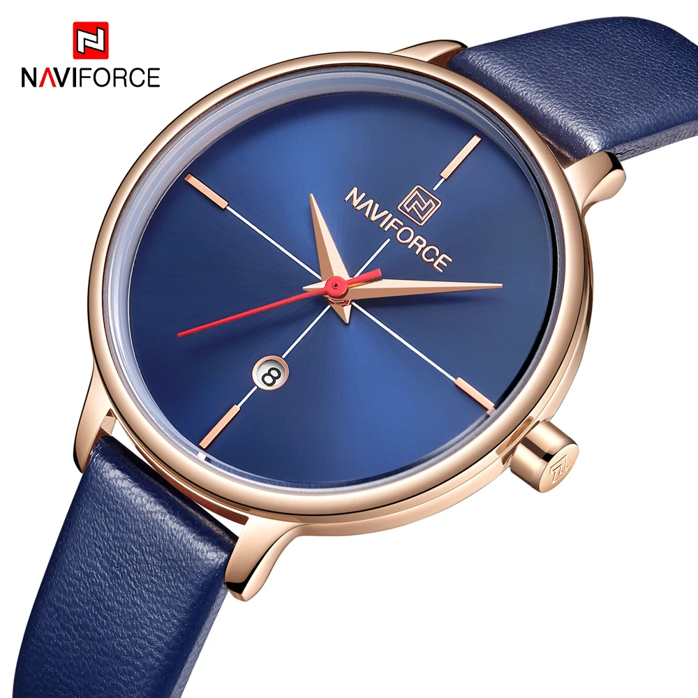NAVIFORCE Women Watch Fashion Blue Quartz Ladies Watches Top Brand Luxury Waterproof Leather Watch Gift for Girl Wife Woman 2019
NAVIFORCE Women Watch Fashion Blue Quartz Ladies Watches Top Brand Luxury Waterproof Leather Watch Gift for Girl Wife Woman 2019