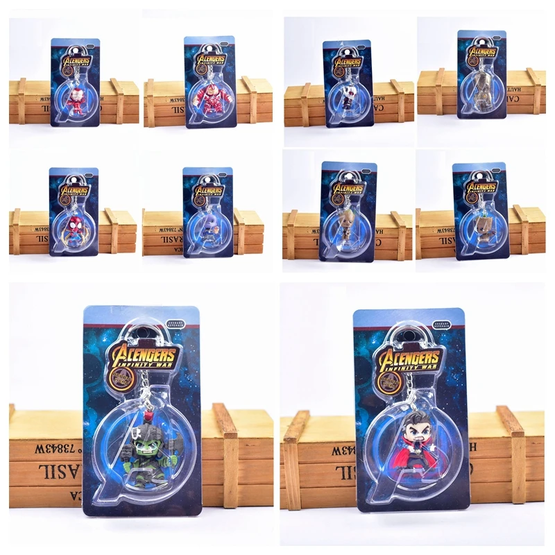 15 Styles Hot Sale Marvel Avengers 4 Iron Man Hluk Spiderman Thanos Thor Shaking Head Keychain Toy Figures For Children Gifts
15 Styles Hot Sale Marvel Avengers 4 Iron Man Hluk Spiderman Thanos Thor Shaking Head Keychain Toy Figures For Children Gifts