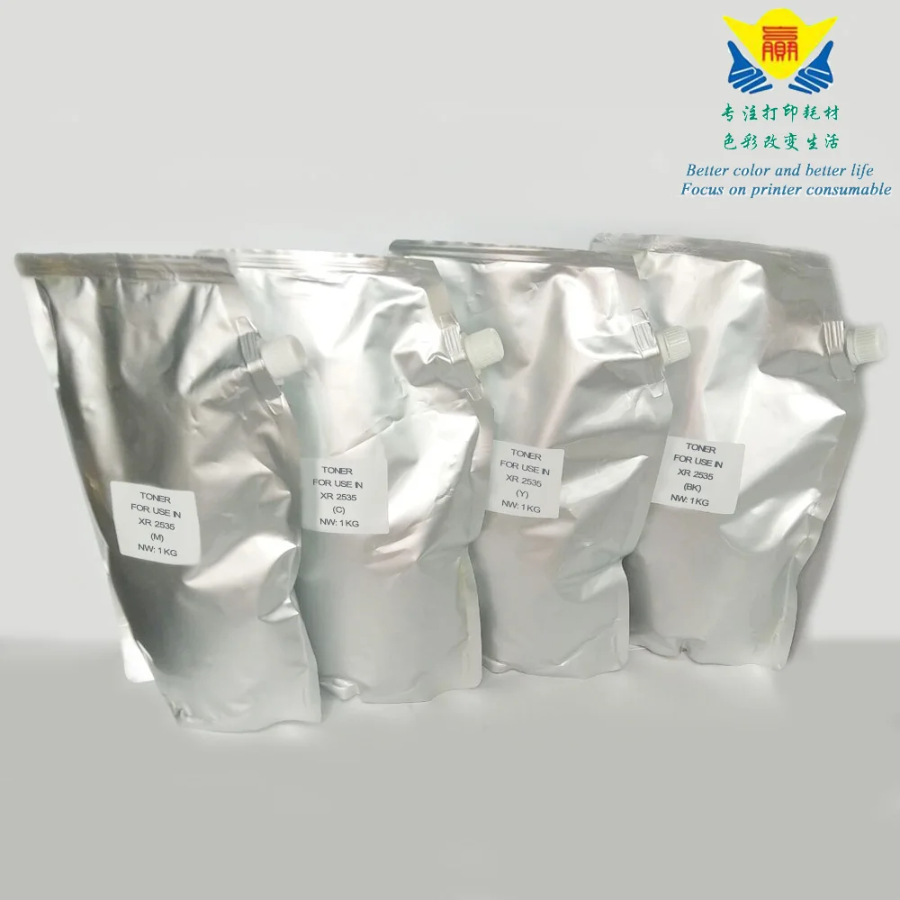 JIANYINGCHEN Compatible Color refill Toner Powder for Xerox 2535 laser printer (4bags/lot) 1kg per bag Free shiipping
JIANYINGCHEN Compatible Color refill Toner Powder for Xerox 2535 laser printer (4bags/lot) 1kg per bag Free shiipping