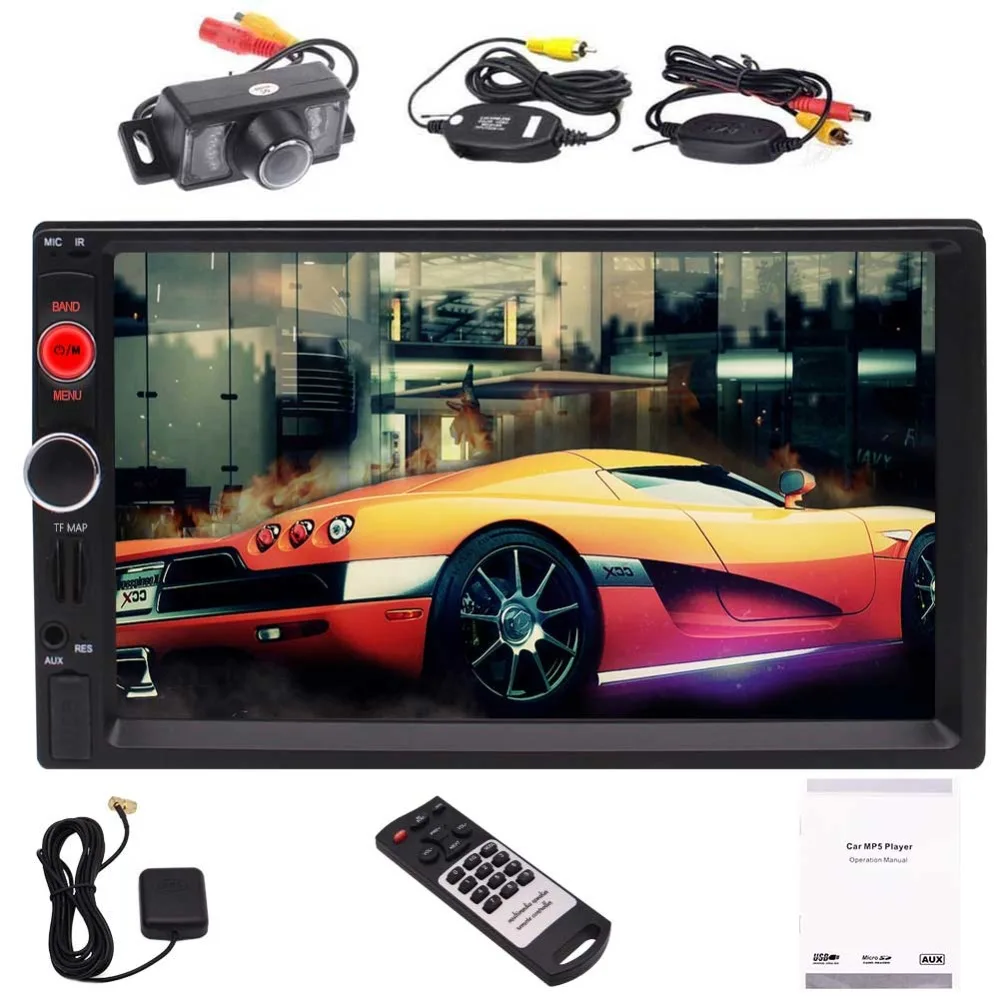 Bluetooth GPS Navigation FM/USB/TF/AUX IN/AV IN/SWC+Remote Control Double Din Car Stereo 7 Inch Capacitive Touch Screen In Dash
Bluetooth GPS Navigation FM/USB/TF/AUX IN/AV IN/SWC+Remote Control Double Din Car Stereo 7 Inch Capacitive Touch Screen In Dash