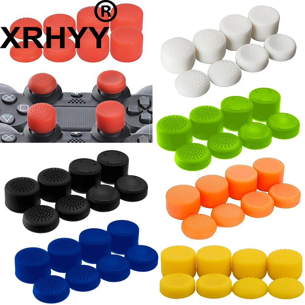 

8 pcs Antislip Thumb Stick Grips Thumbsticks Joystick Cap Cover for PS4 PS3 Switch Pro Xbox one Xbox 360 Wii U PS2 Controller