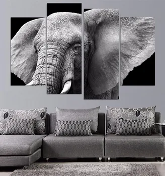 4 Pieces Canvas Printed Wall Painting Elephant Tusks Ears Ivory Modular Art Picture Print Animals Posters Wall Art Home Decor
4 Pieces Canvas Printed Wall Painting Elephant Tusks Ears Ivory Modular Art Picture Print Animals Posters Wall Art Home Decor