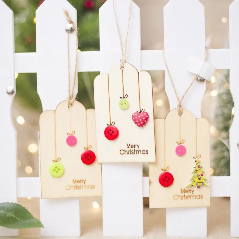 1 PC 6*10 cm Wooden Christmas Pendant Ornament Heart Button Decos For Christmas Tree Door New Year Party DIY Hanging Decoration
1 PC 6*10 cm Wooden Christmas Pendant Ornament Heart Button Decos For Christmas Tree Door New Year Party DIY Hanging Decoration