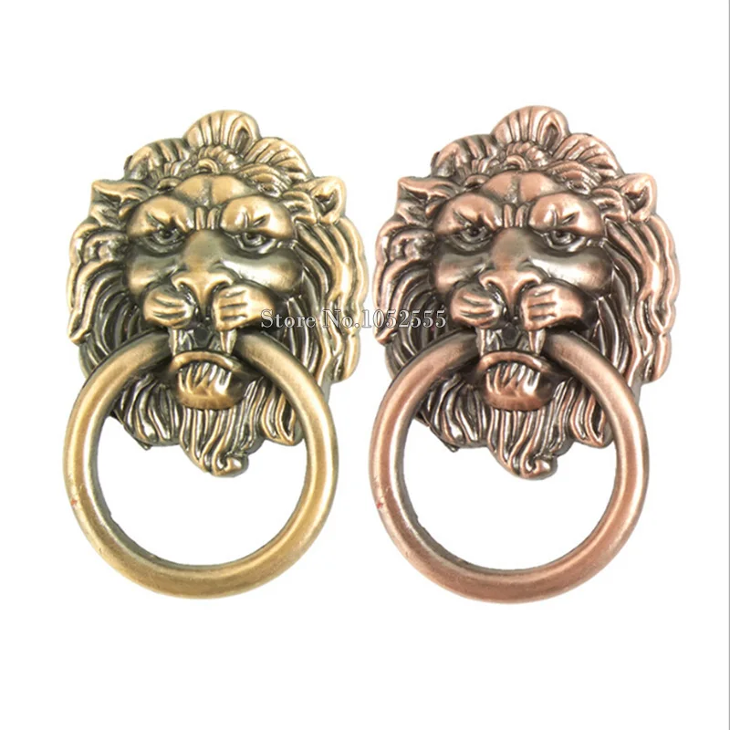 10PCS/lot Vintage Retro Style lion head antique alloy handle wardrobe drawer antique door pull handle retro decoration K316
10PCS/lot Vintage Retro Style lion head antique alloy handle wardrobe drawer antique door pull handle retro decoration K316