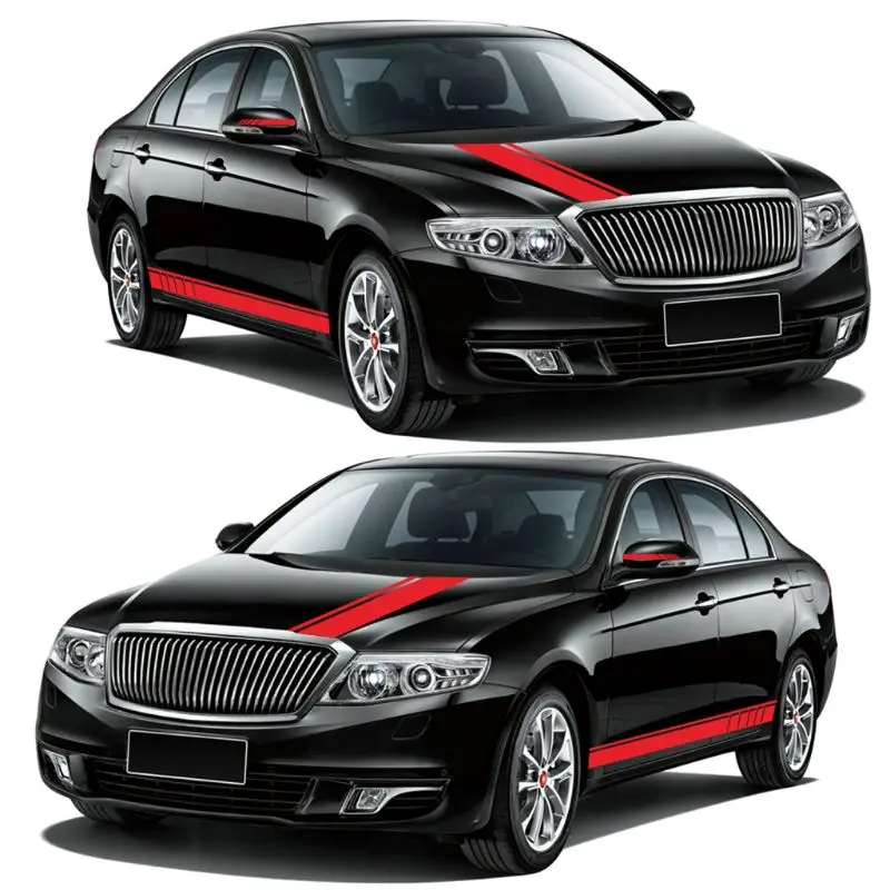 1Set Sport Racing Stripes Car Styling Door Side Skirt Sticker Auto Body Vinyl Decals For Rear View Mirror, Hood, Car Side Body
1Set Sport Racing Stripes Car Styling Door Side Skirt Sticker Auto Body Vinyl Decals For Rear View Mirror, Hood, Car Side Body
