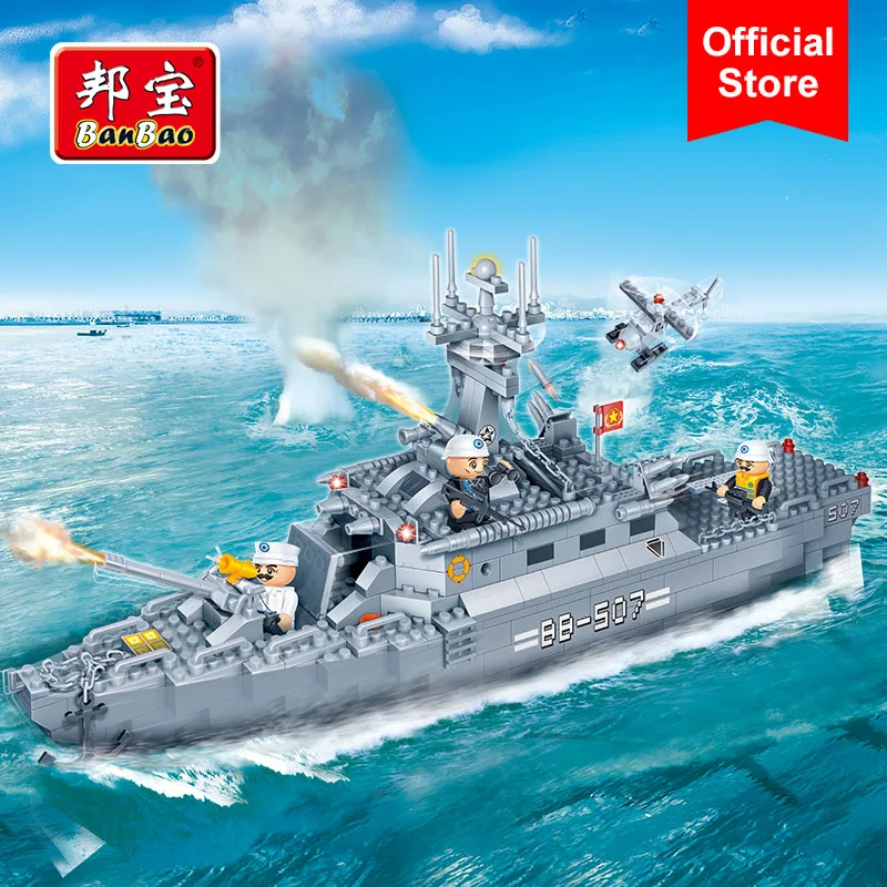 BanBao Military Frigate Warships Aircraft Building Blocks Educational Toy Model 8415 Children Kids Bricks Compatible with Brands
BanBao Military Frigate Warships Aircraft Building Blocks Educational Toy Model 8415 Children Kids Bricks Compatible with Brands