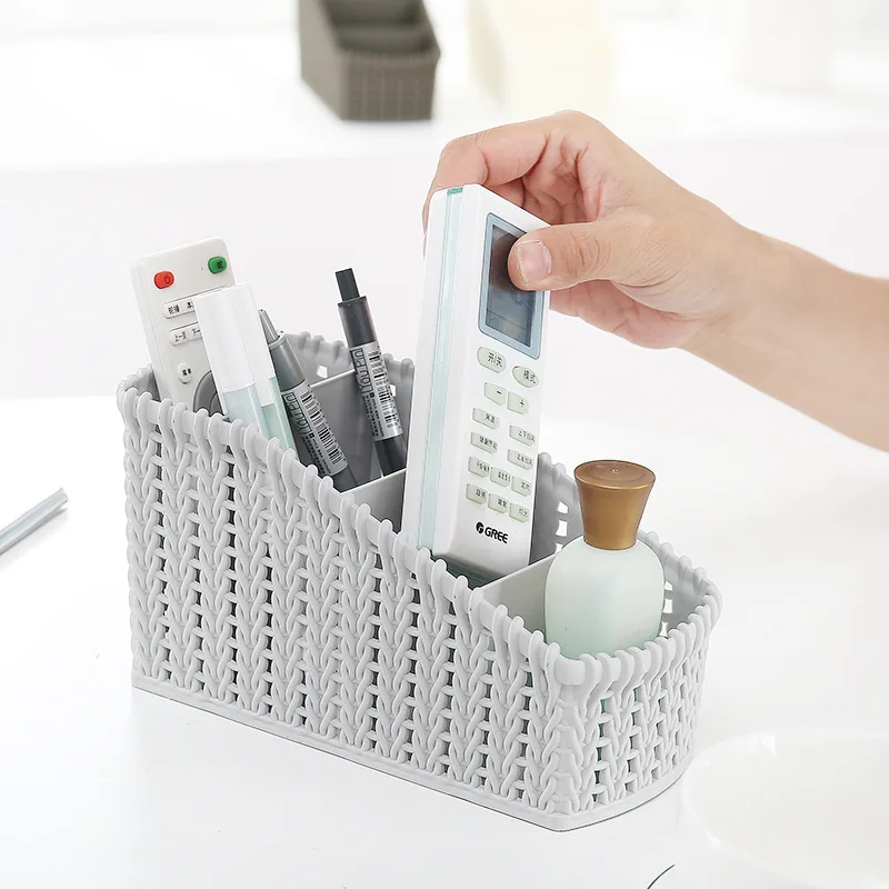 Imitation Rattan Storage Box Cosmetics Finishing Boxes Desktop Remote Control Stationery Storage Organizer 2 orders
Imitation Rattan Storage Box Cosmetics Finishing Boxes Desktop Remote Control Stationery Storage Organizer 2 orders