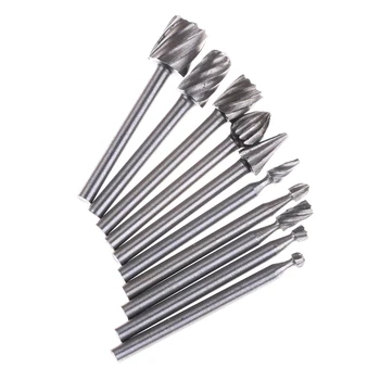 10 Pieces 3mm HSS Routing Router Bits Burr Milling Cutter For Dremel And Rotary Engraving Machine Tools Accessories
10 Pieces 3mm HSS Routing Router Bits Burr Milling Cutter For Dremel And Rotary Engraving Machine Tools Accessories