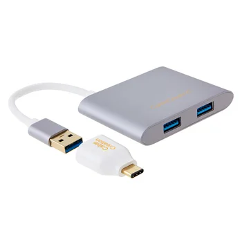USB C Hub Type C to TF/Micro SD&MMC Card Reader 2 USB 3.0 USB C to USB 3.0 Adapter for Samsung Galaxy S9/Note 8/S8 MacBook Pro
USB C Hub Type C to TF/Micro SD&MMC Card Reader 2 USB 3.0 USB C to USB 3.0 Adapter for Samsung Galaxy S9/Note 8/S8 MacBook Pro
