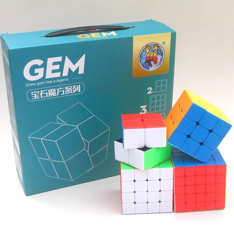

Shengshou GEM 1pcs 4pcs/Set 2x2 3x3 4x4 5x5 Pyramid WMF Magic Cube 3x3x3 4x4x4 5x5x5 2x2x2 Puzzle Cube Gift Box Educational Toy