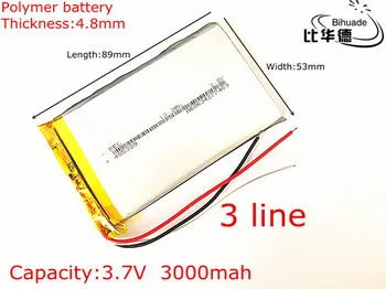 Free shipping 3.7 v lithium polymer battery 3000 mah 485389 mobile power supply 7 'tablet
Free shipping 3.7 v lithium polymer battery 3000 mah 485389 mobile power supply 7 'tablet