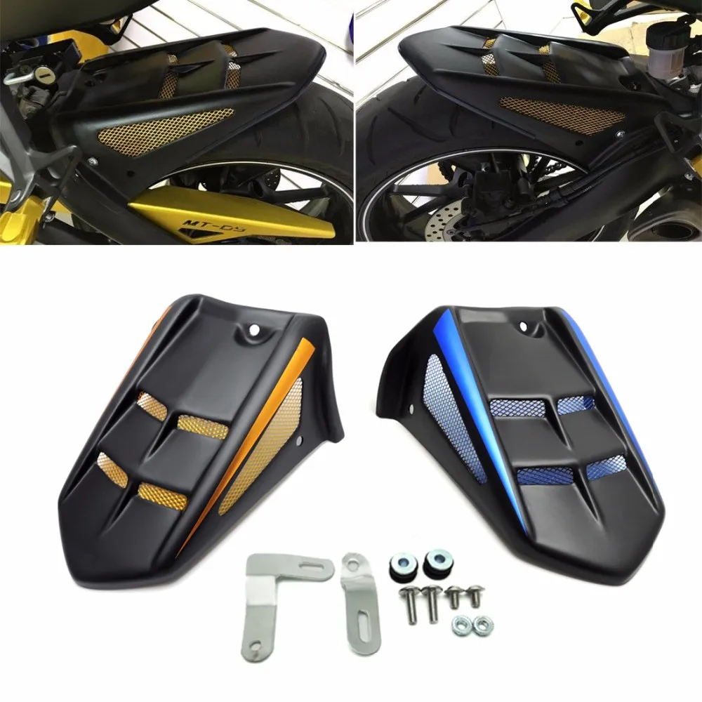 KEMiMOTO MT-09 FZ-09 MT09 FZ 09 ABS Rear Mudguard Hugger Fender for YAMAHA MT-09 FZ-09 2014 2015 2016