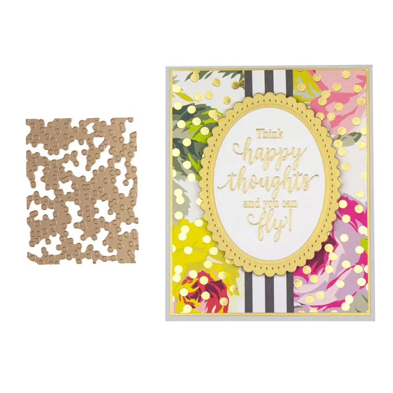 Spots Metal Hot Foil Plates for Scrapbooking DIY Photo Album Embossing Paper Card Making Decor New 2019
Spots Metal Hot Foil Plates for Scrapbooking DIY Photo Album Embossing Paper Card Making Decor New 2019