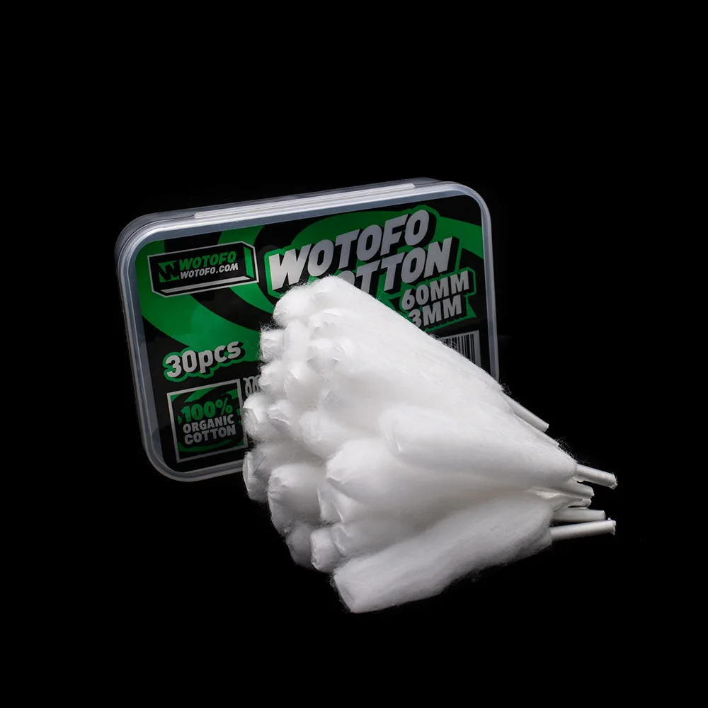 30pcs/box Electronic Cigarette Wotofo Agleted 100% Organic Cotton 3mm Diameter Dry Burning fit for dominant 3mm I.D Coils
30pcs/box Electronic Cigarette Wotofo Agleted 100% Organic Cotton 3mm Diameter Dry Burning fit for dominant 3mm I.D Coils