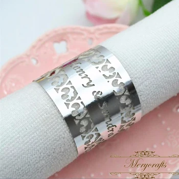 NP01 Silver metallic paper centerpieces laser cut napkin rings for tables decoration 
NP01 Silver metallic paper centerpieces laser cut napkin rings for tables decoration