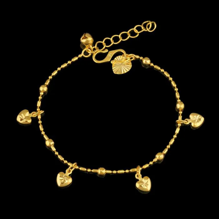 MxGxFam (210*12 mm)24 Yellow Gold color Heart Charm Bracelet Bell Women made by Environmental Alloy
MxGxFam (210*12 mm)24 Yellow Gold color Heart Charm Bracelet Bell Women made by Environmental Alloy