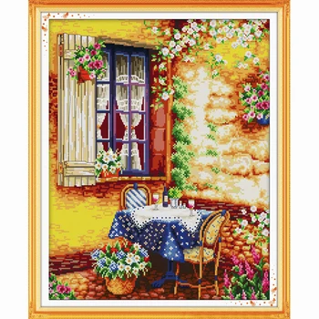 Summer afternoon gargen Cross Stitch 3D DIY Embroidery Needlework Set Home Decoration stamped fabric cotton threads needles kits
Summer afternoon gargen Cross Stitch 3D DIY Embroidery Needlework Set Home Decoration stamped fabric cotton threads needles kits