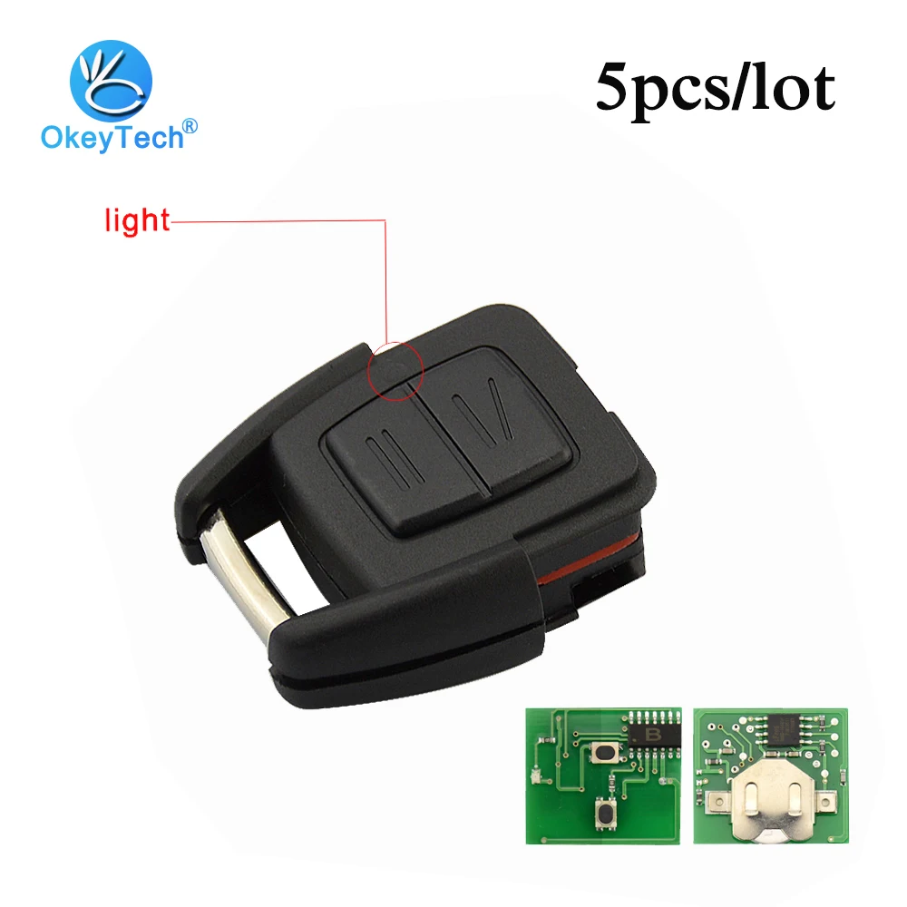 OkeyTech 5pcs/lot 433Mhz 2 Button Replacement Remote Control Key for Opel Vauxhall Astra Zafira Omega Vectra C No Chip No Blade
OkeyTech 5pcs/lot 433Mhz 2 Button Replacement Remote Control Key for Opel Vauxhall Astra Zafira Omega Vectra C No Chip No Blade