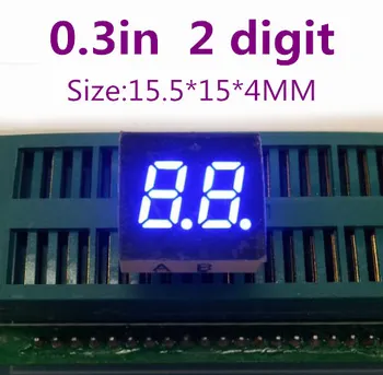 0.3 inch two Segment digital tube blue 0.3" 0.3in Digital Tube 10PIN Common anode cathode 2 bit 7 Segment digit led display
0.3 inch two Segment digital tube blue 0.3" 0.3in Digital Tube 10PIN Common anode cathode 2 bit 7 Segment digit led display
