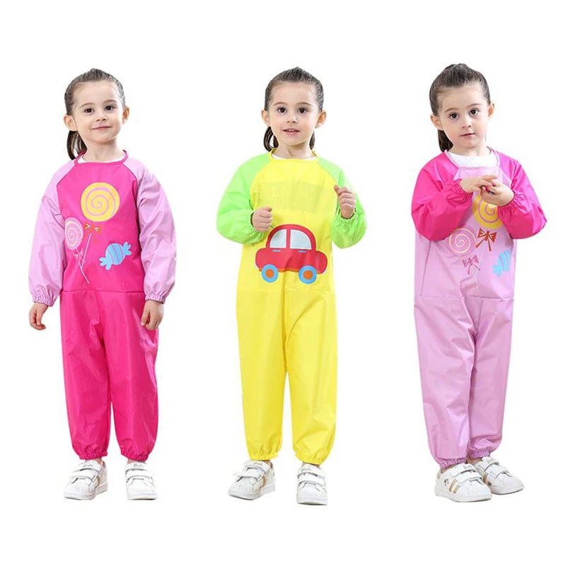 Kids Jumpsuit cotton waterproof coverall raincoat Children baby Apron for play sand water drawing climbing dinner free shipping
Kids Jumpsuit cotton waterproof coverall raincoat Children baby Apron for play sand water drawing climbing dinner free shipping