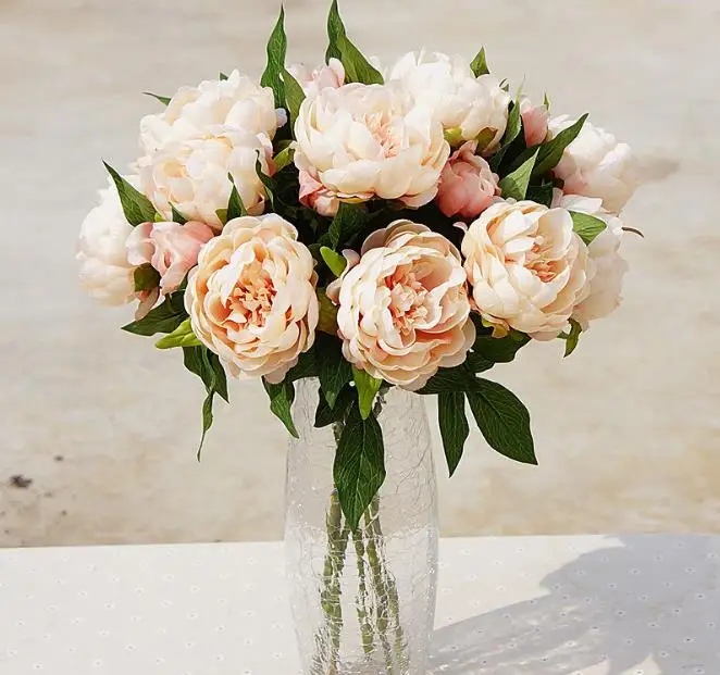 High quality artificial flowers peony 3 Heads silk flowers home decoration wedding flowers Free Shipping
High quality artificial flowers peony 3 Heads silk flowers home decoration wedding flowers Free Shipping