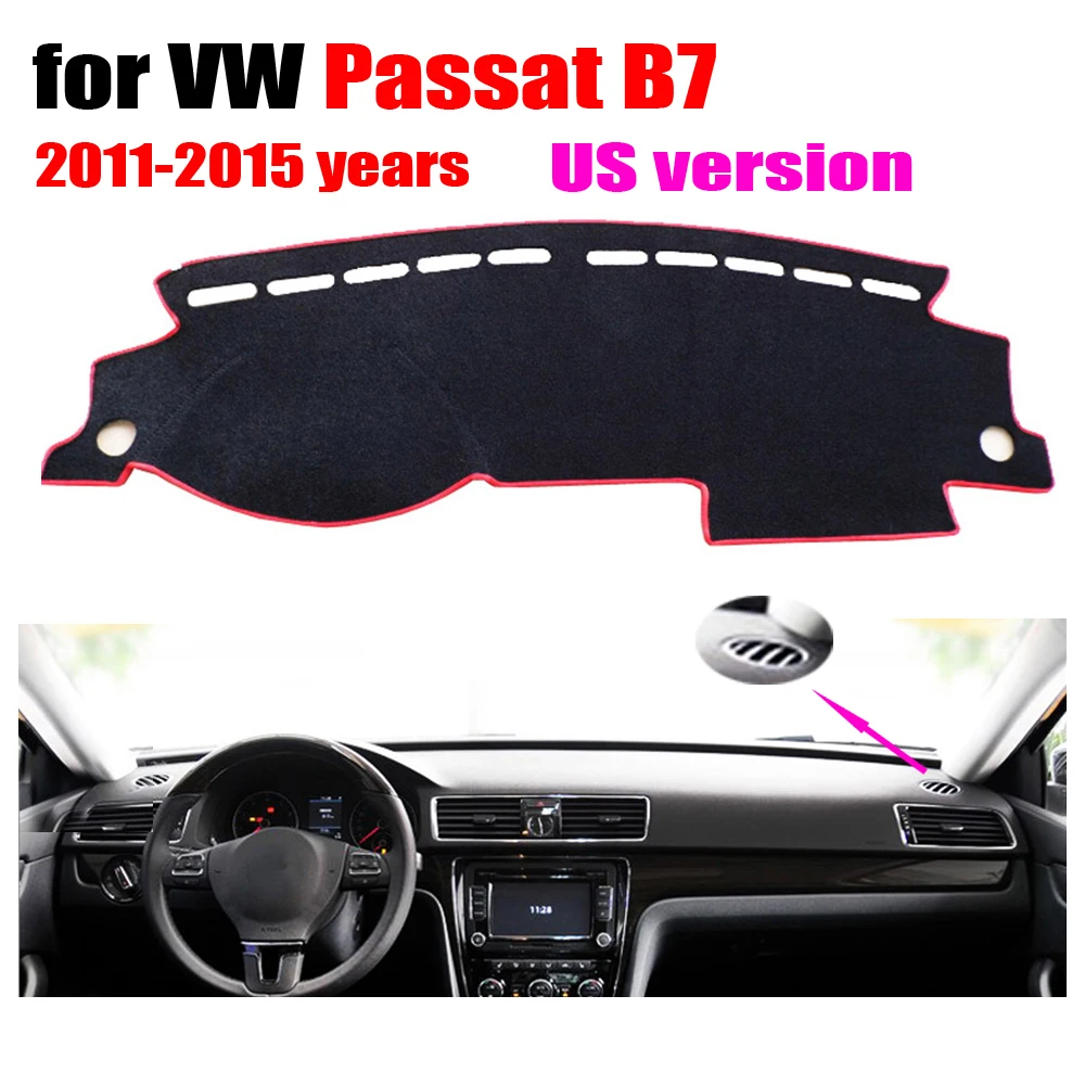 Чехлы для приборной панели автомобиля VOLKSWAGEN новый VW PASSAT B7 US Edition 2011 2015 левый