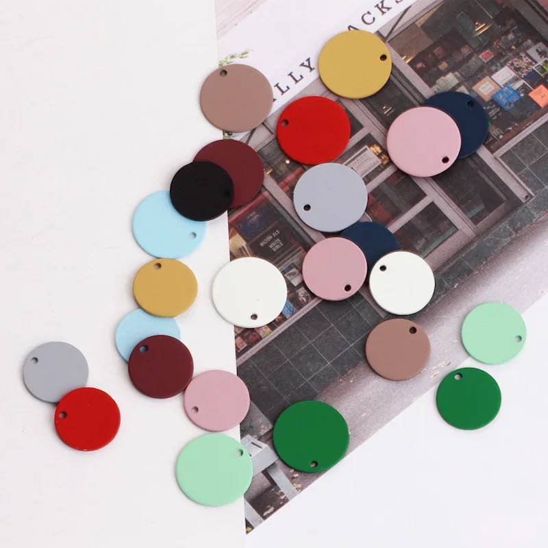 10pcs/lot Spray matt Scrub Color rubber paint Simple alloy Circular piece Pendant Earring Accessories circle Charm Ear Studs tag 
10pcs/lot Spray matt Scrub Color rubber paint Simple alloy Circular piece Pendant Earring Accessories circle Charm Ear Studs tag