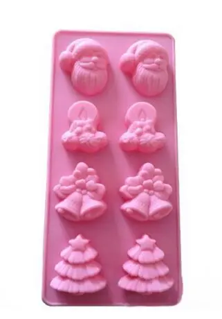 8 Cavity Christmas Tree Father Christmas Bells Silicone Baking Cake Mold Candle Soap DIY Mold Bakeware
8 Cavity Christmas Tree Father Christmas Bells Silicone Baking Cake Mold Candle Soap DIY Mold Bakeware
