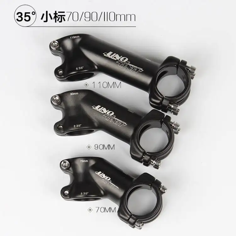 UNO 35 Degree 31.8mm*70/90/110mm Bike Bar Stem Matt Ultra light Black MTB Road Bicycle Handlebar Stems 28.6mm Fork Clamp Dia.
UNO 35 Degree 31.8mm*70/90/110mm Bike Bar Stem Matt Ultra light Black MTB Road Bicycle Handlebar Stems 28.6mm Fork Clamp Dia.