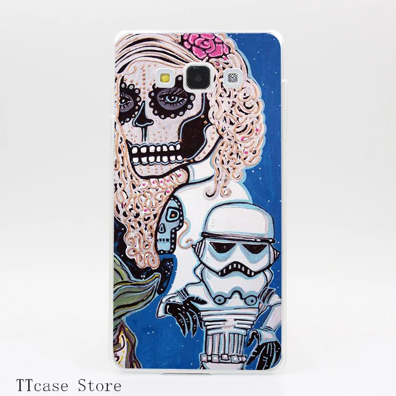 3293CA Star Wars Sugar Skull Transparent Hard Cover font b Case b font for Galaxy A3