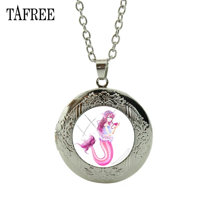 TAFREE Classic Mermaid Elves Necklace Locket Pendant Art Pattern Statement Jewelry For Women Girls Personalized Best Friend Gift
TAFREE Classic Mermaid Elves Necklace Locket Pendant Art Pattern Statement Jewelry For Women Girls Personalized Best Friend Gift