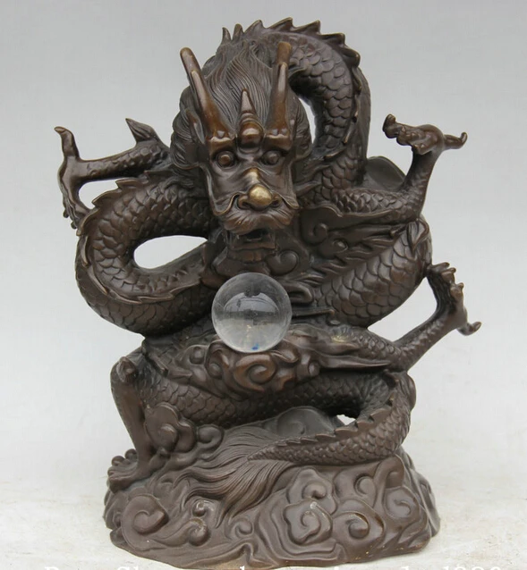 JP S62 14 Chinese Bronze Crystal Folk Feng Shui Zodiac Year Dragon Statue sculpture Discount 35%
JP S62 14 Chinese Bronze Crystal Folk Feng Shui Zodiac Year Dragon Statue sculpture Discount 35%
