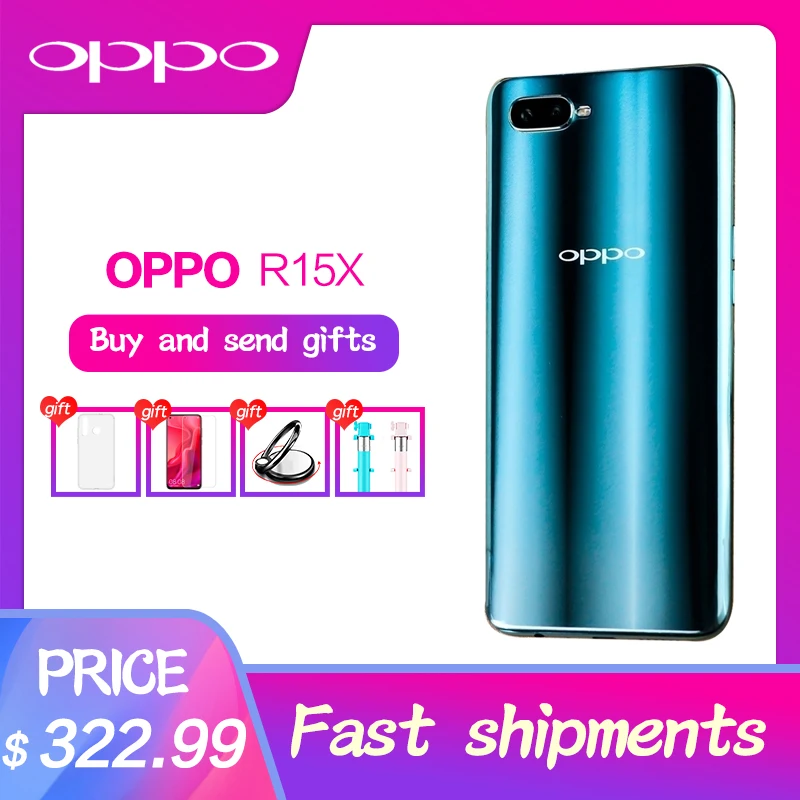 OPPO R15X Original Global ROM Android SDM660 Octa Core 6.4 inch 2340x1080 1Front & 2Black Cameras 16MP+2MP Fingerprint ID 1080P
OPPO R15X Original Global ROM Android SDM660 Octa Core 6.4 inch 2340x1080 1Front & 2Black Cameras 16MP+2MP Fingerprint ID 1080P