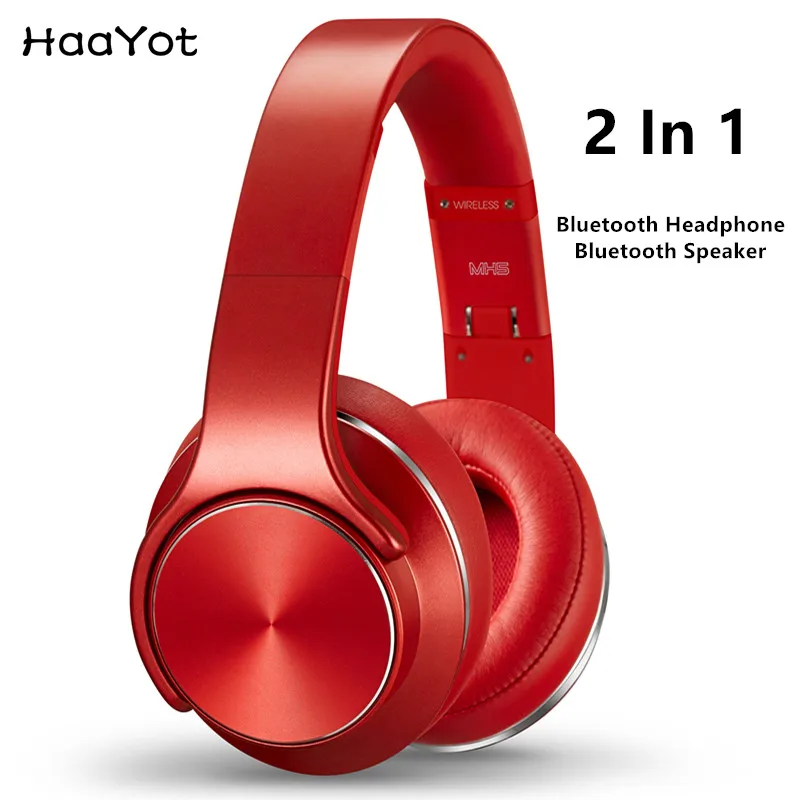 HAAYOT SODO Bluetooth On-Ear Headphone Twist-out Speaker Bluetooth 4.2 2 in 1 Wireless Sports Headset With Microphone NFC FM
HAAYOT SODO Bluetooth On-Ear Headphone Twist-out Speaker Bluetooth 4.2 2 in 1 Wireless Sports Headset With Microphone NFC FM