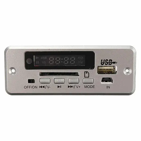 Wireless LED Car kit MP3 Audio Decoder FM Radio USB TF SD MMC Card 5V Remote Control
Wireless LED Car kit MP3 Audio Decoder FM Radio USB TF SD MMC Card 5V Remote Control