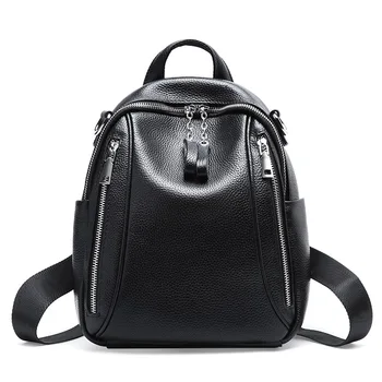 HMILY Women Backpack Genuine Leather Female Shoulder Bag Black Sweet Teenager School Bag Girl Trendy Lady Travel Bag
HMILY Women Backpack Genuine Leather Female Shoulder Bag Black Sweet Teenager School Bag Girl Trendy Lady Travel Bag