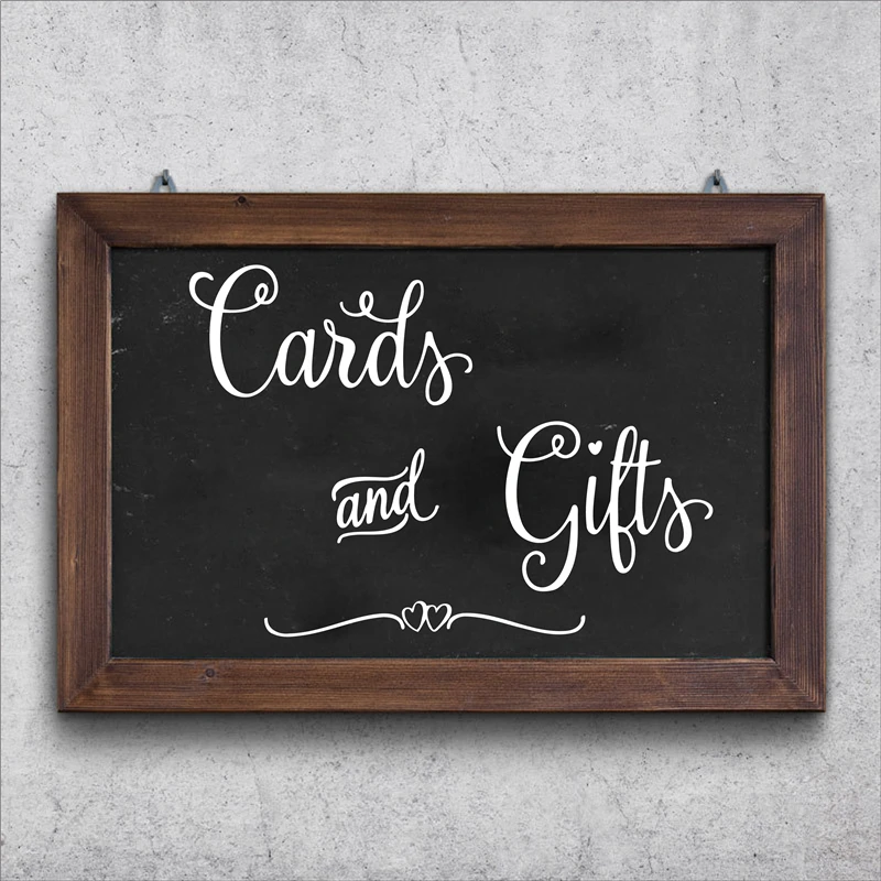 Cards and Gifts Charming Wedding Table Sign Decals Vinyl Art Stickers for Weddings Bridal Shower Decal Decor
Cards and Gifts Charming Wedding Table Sign Decals Vinyl Art Stickers for Weddings Bridal Shower Decal Decor