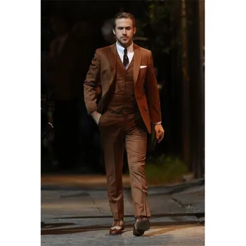 Brown Men Suit Slim Fit Custom Formal Business Blazer GentlemanTailor Slim Fit wedding suits for men 3 Piece groom mens Tuxedo
Brown Men Suit Slim Fit Custom Formal Business Blazer GentlemanTailor Slim Fit wedding suits for men 3 Piece groom mens Tuxedo