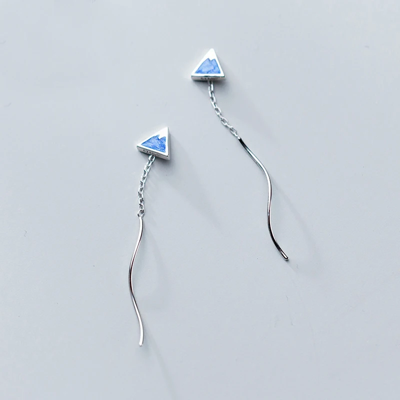MloveAcc Real 925 Sterling Silver Bohemia Blue Enamel Triangle Elegant Tassel Dangle Drop Earrings for Women Party Jewelry
MloveAcc Real 925 Sterling Silver Bohemia Blue Enamel Triangle Elegant Tassel Dangle Drop Earrings for Women Party Jewelry