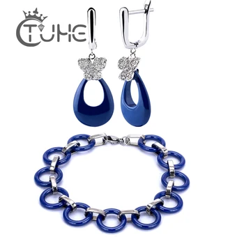 Blue Color Earrings & Bracelets Jewelry Sets Butterfly Bracelet Earrings Sets Wedding African Beads Jewelry Set for Women
Blue Color Earrings & Bracelets Jewelry Sets Butterfly Bracelet Earrings Sets Wedding African Beads Jewelry Set for Women