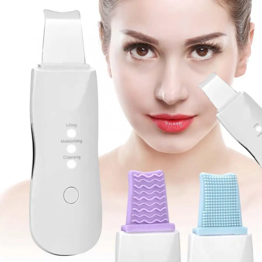 Ultrasonic Skin Scrubber Pore Cleaning Blackhead Acne Removal Rejuvenation Face Skin Cleaner Tools
Ultrasonic Skin Scrubber Pore Cleaning Blackhead Acne Removal Rejuvenation Face Skin Cleaner Tools